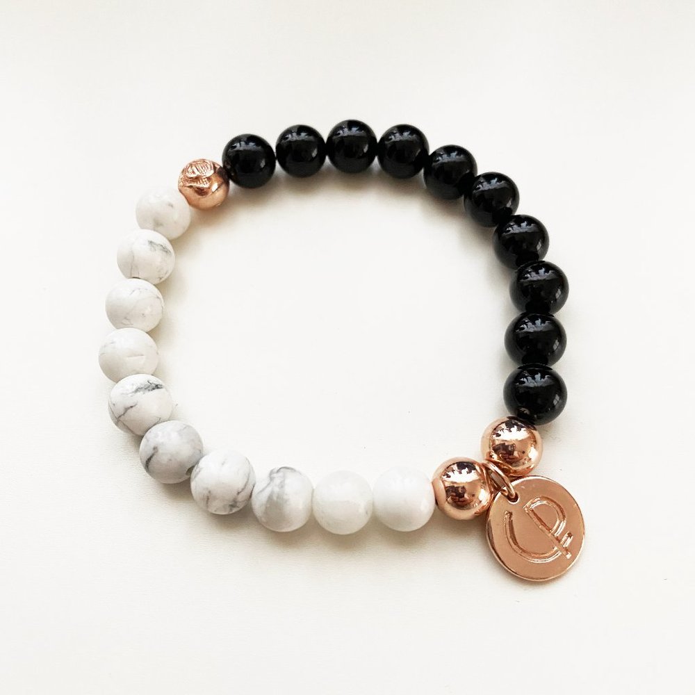 Christian Paul Howlite Black Onyx Bracelet